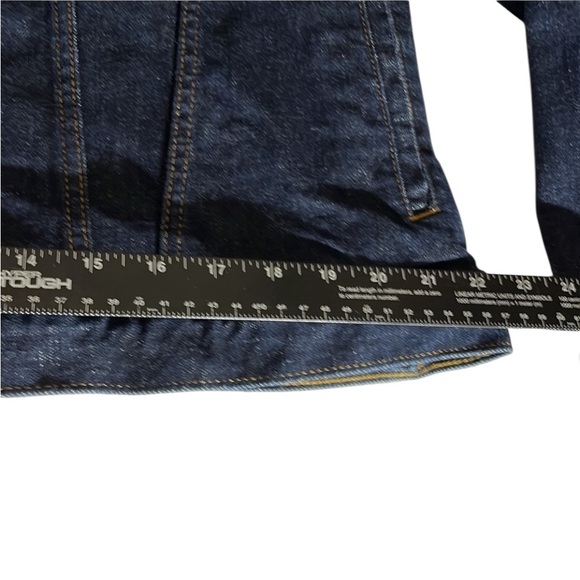 Gap size XXL dark denim jeans jacket with stretch like new - Picture 8 of 9